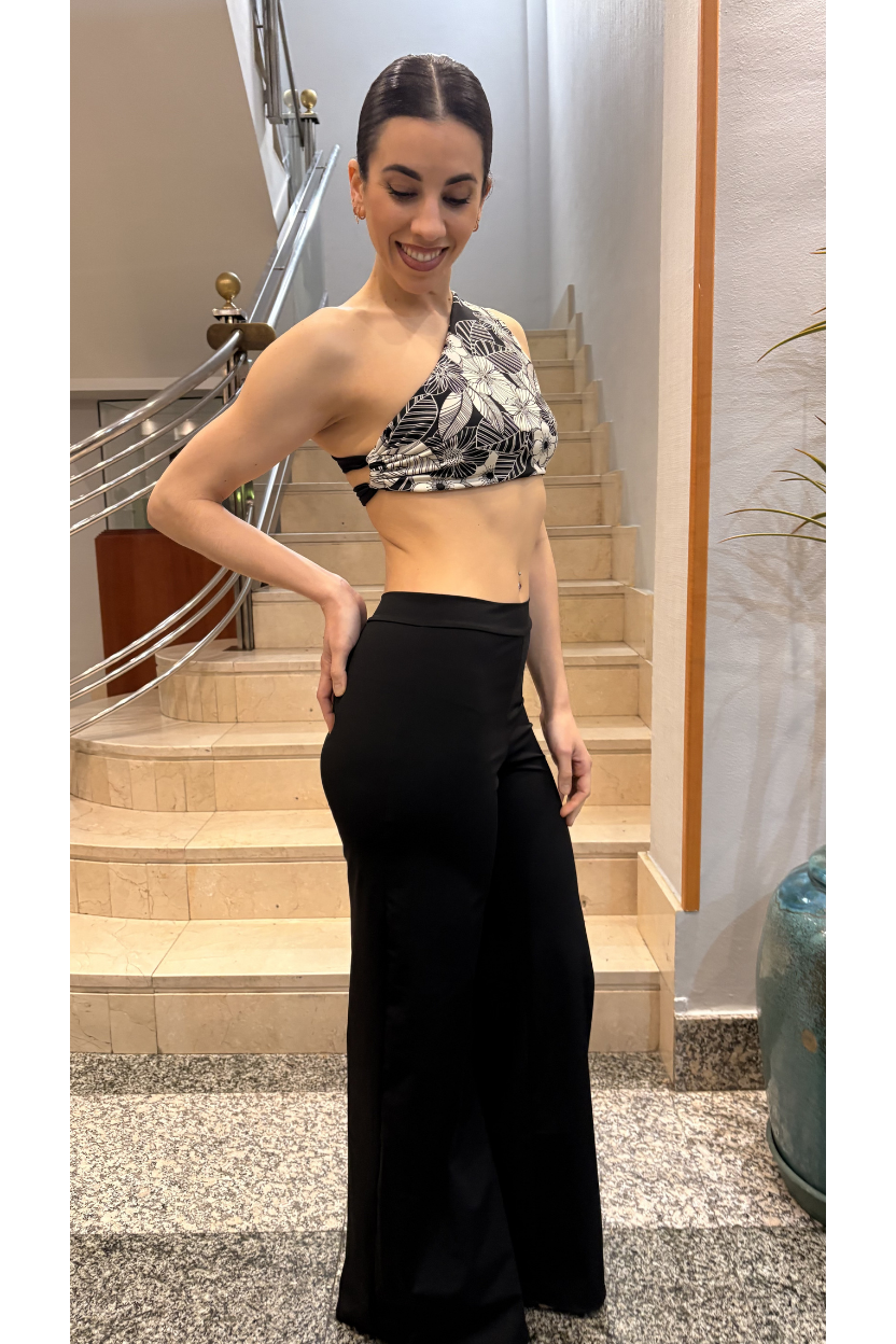 Conjunto Anastasia Flores Negro