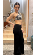 Conjunto Anastasia Flores Negro