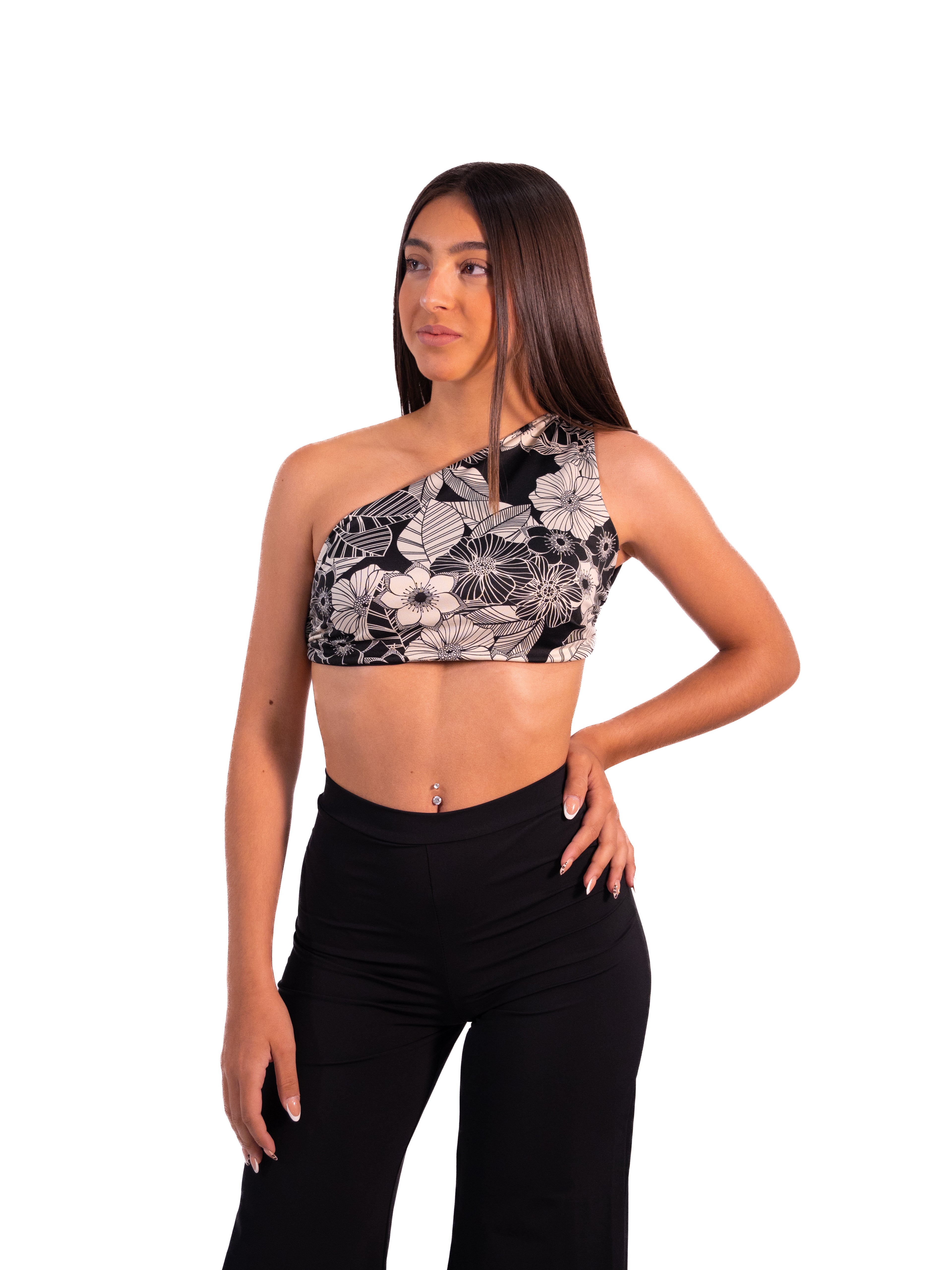 Top Anastasia Flores Negro