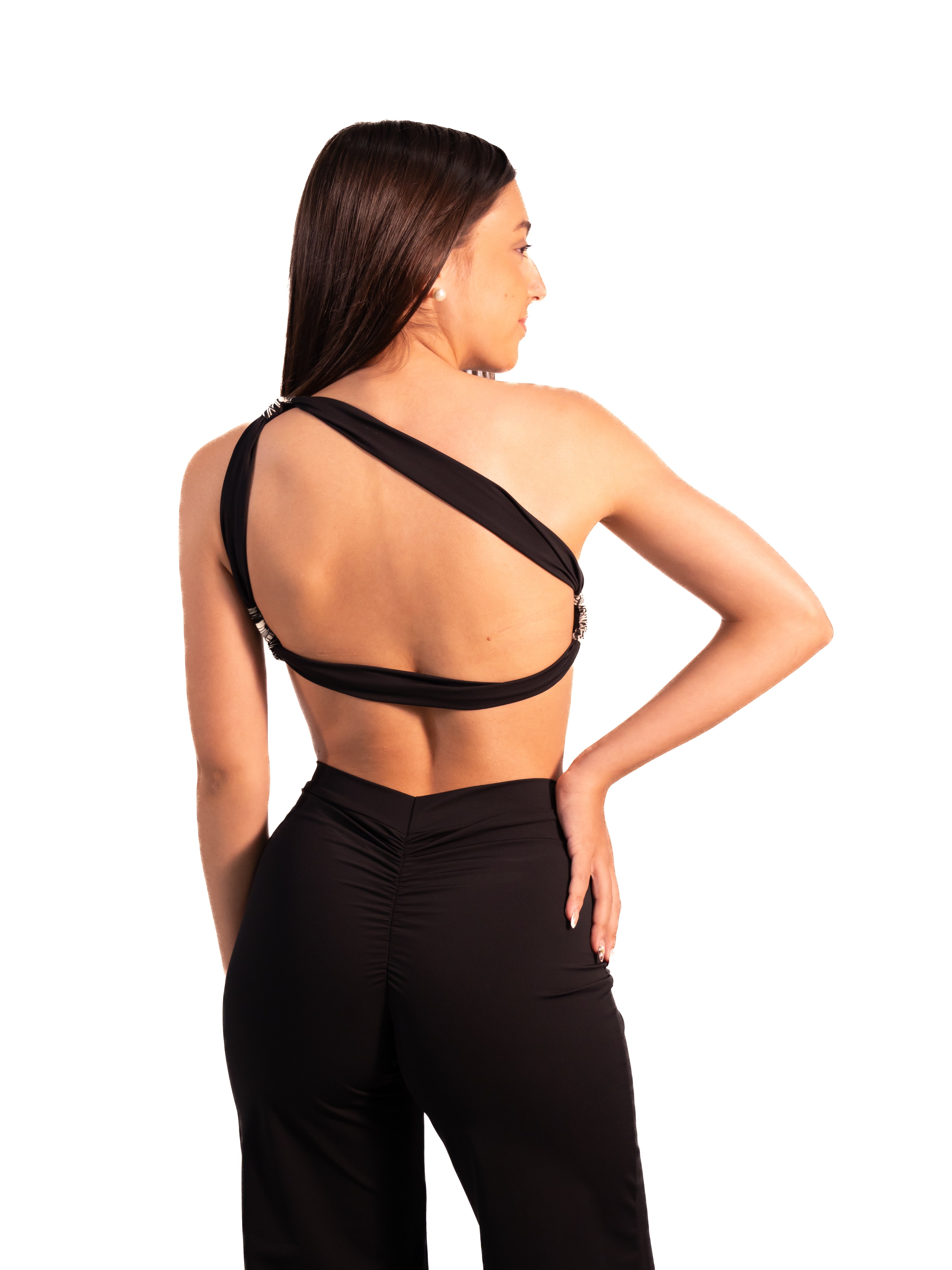 Top Anastasia Flores Negro