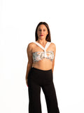Top Diana Flores Blanco