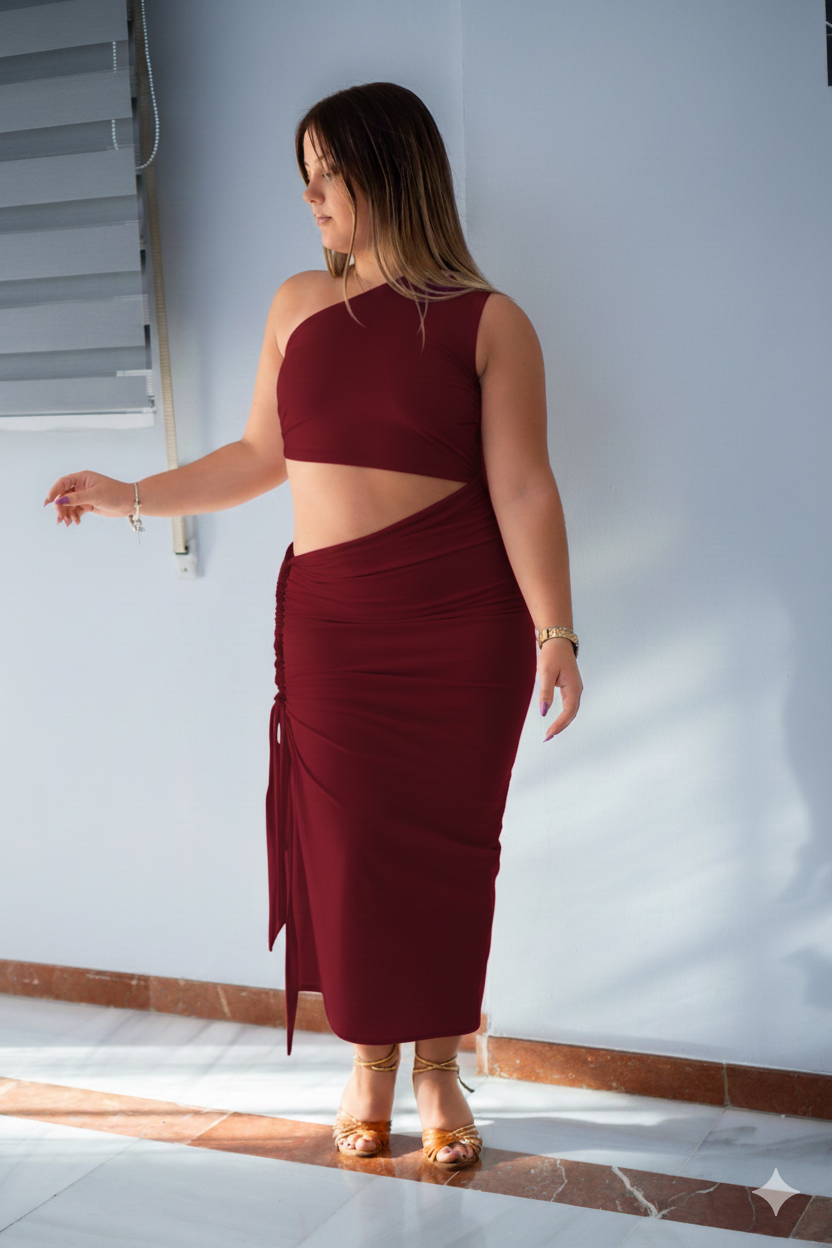 Vestido Liss Burdeos