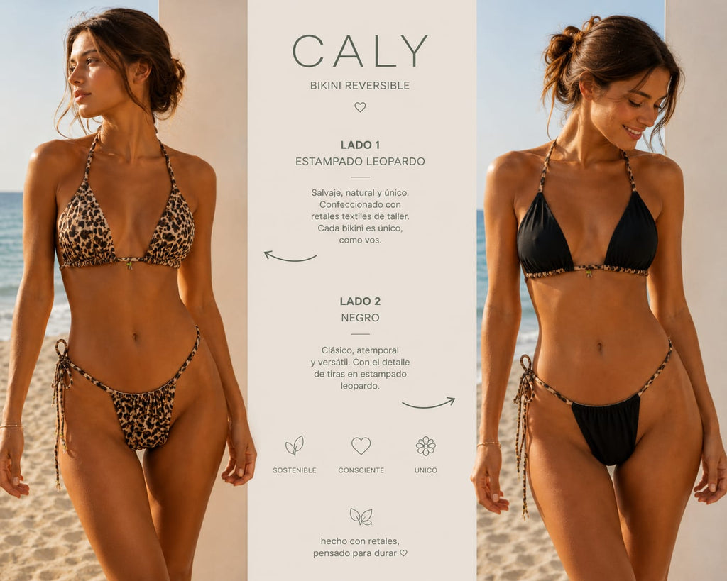 Bikini Orquidea Leopardo REVERSIBLE